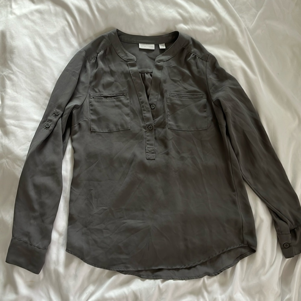 Gray blouse